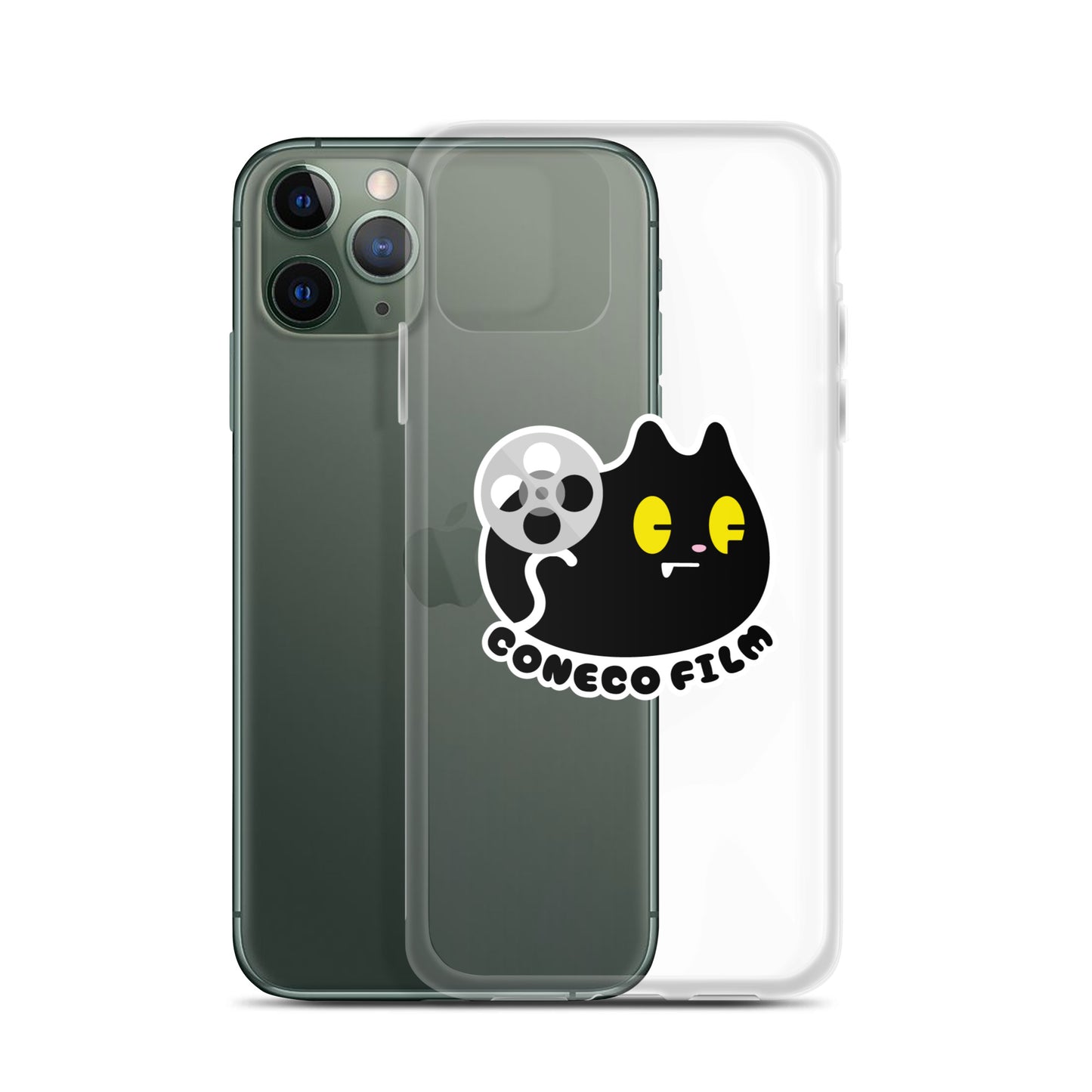 こねこフィルム新ロゴステッカー付きiPhoneケース