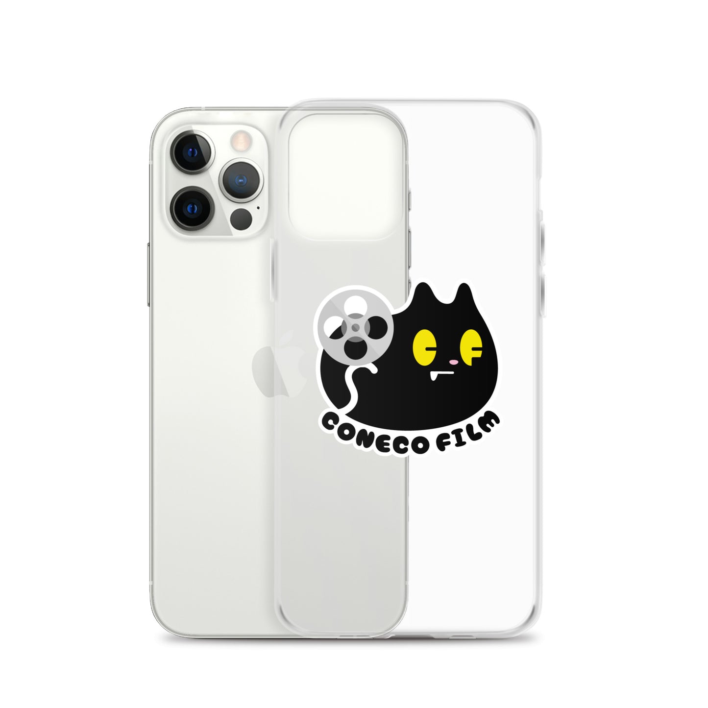 こねこフィルム新ロゴステッカー付きiPhoneケース