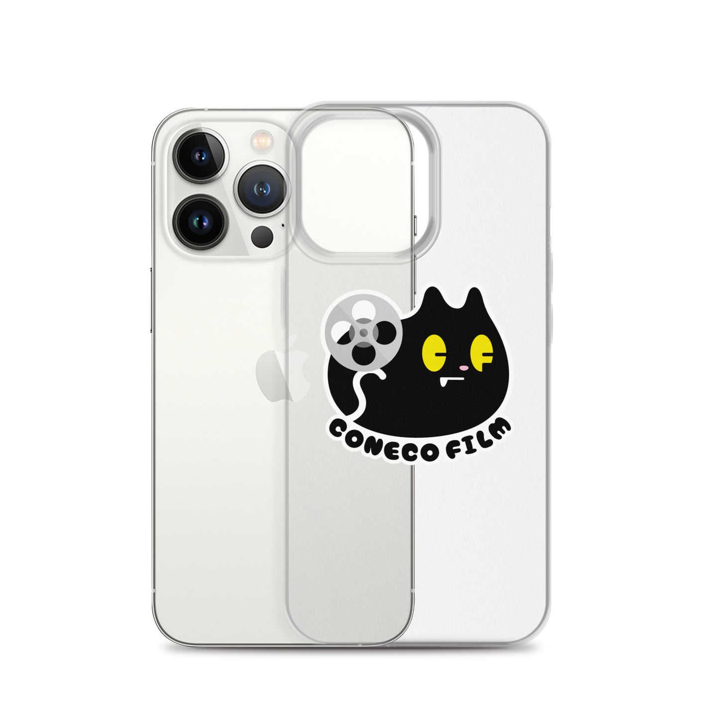 こねこフィルム新ロゴステッカー付きiPhoneケース