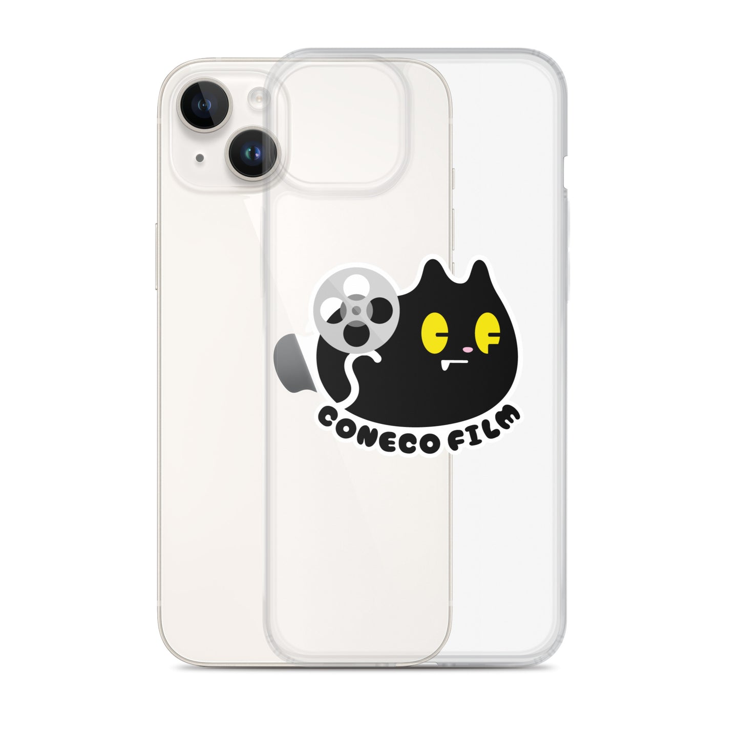 こねこフィルム新ロゴステッカー付きiPhoneケース