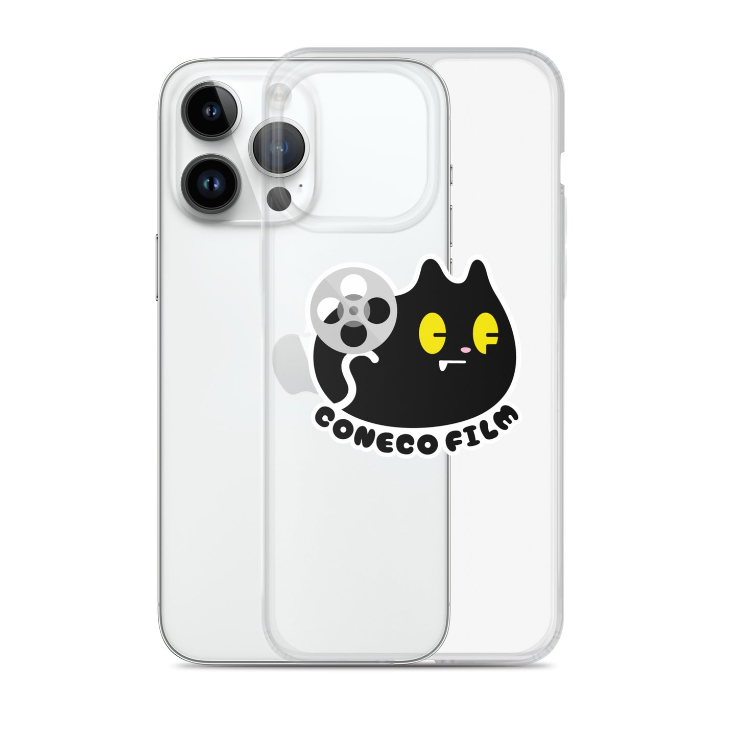 こねこフィルム新ロゴステッカー付きiPhoneケース